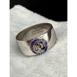 Vintage Sterling Ring Colorado State College Ring Kinney Size 8.75